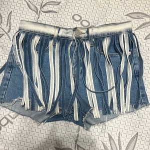 Blank NYC fringe shorts